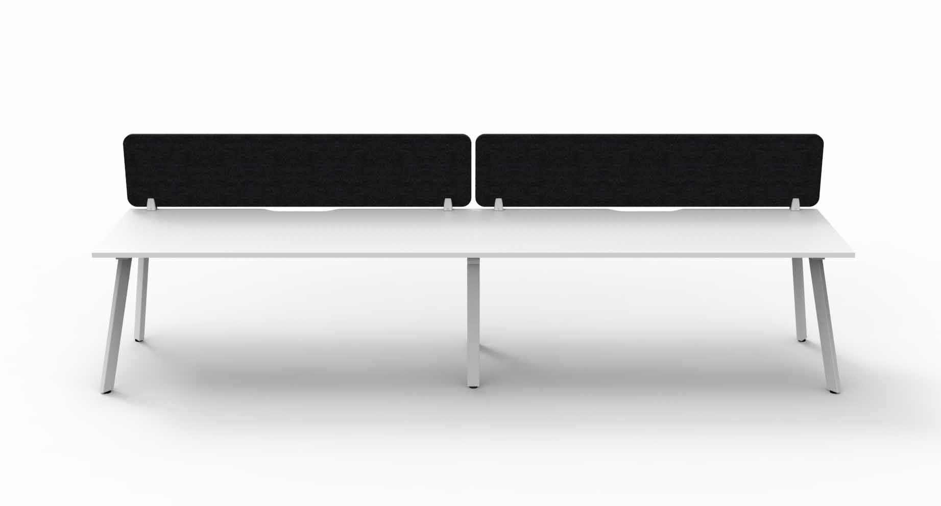 Eternity 2 Person Single Sided Workstation - with Eco Screen